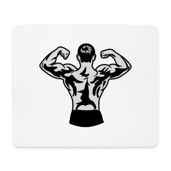 Body Building - Mouse Pad (horizontal) - white - Front