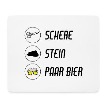  / schnick schnack schnuck - Mousepad (Querformat) - Weiß - Vorne