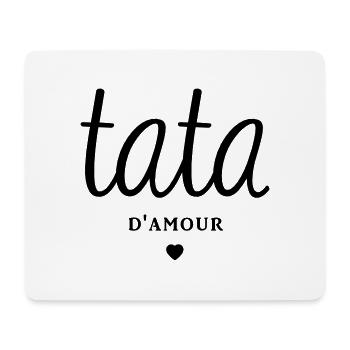 TATA D'AMOUR - Tapis de souris (format paysage) - blanc - Devant