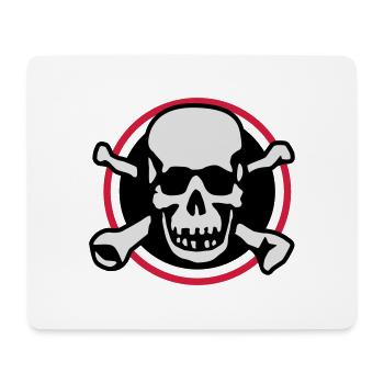 skull_circle_072011_a_3c - Mouse Pad (horizontal) - white - Front