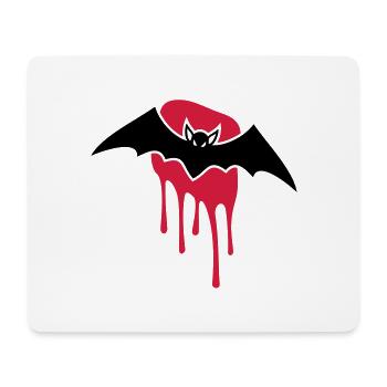 Bat - Sang - Mal - horribles - Tapis de souris (format paysage) - blanc - Devant