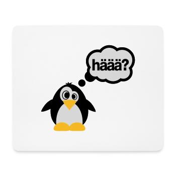 Penguins - Haaa? - Tapis de souris (format paysage) - blanc - Devant