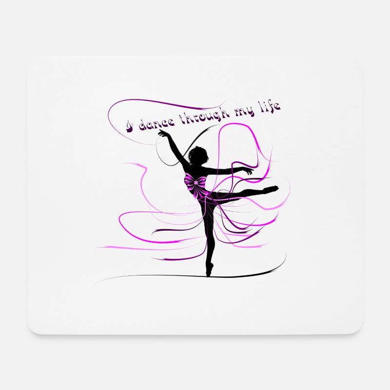 Tänzerin - Mousepad (Querformat) - Weiß