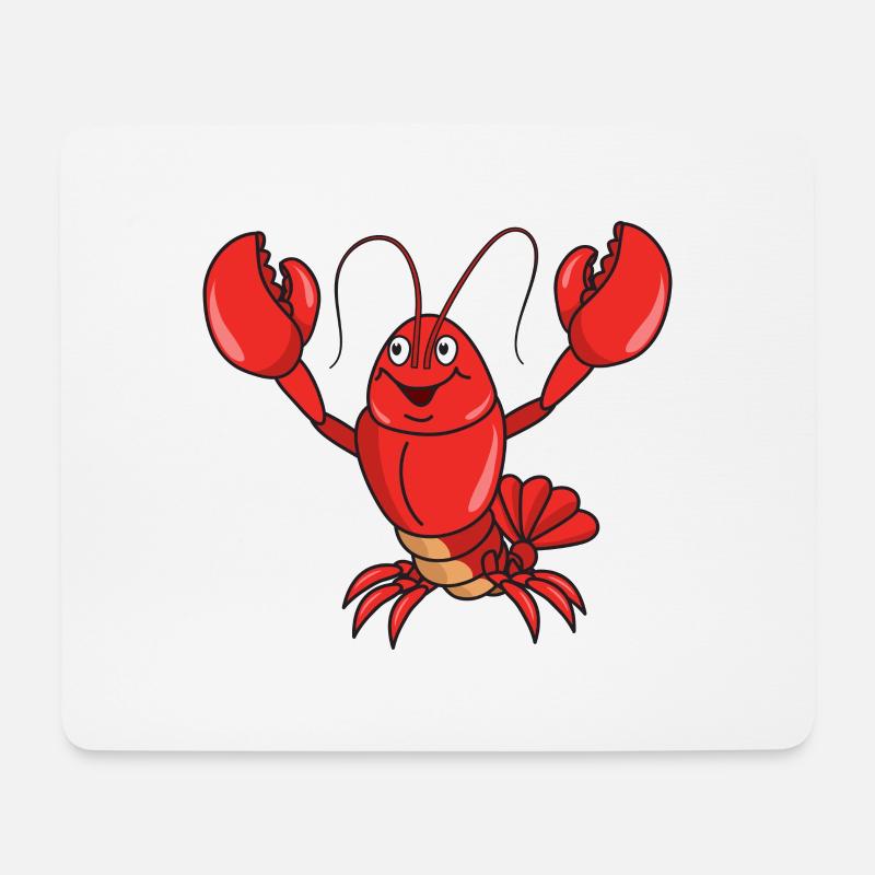 homard - Tapis de souris (format paysage) - blanc