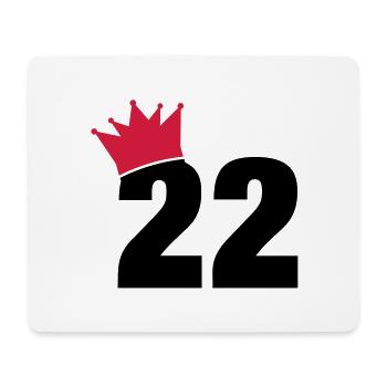 22_krone_f2 - Mousepad (Querformat) - Weiß - Vorne