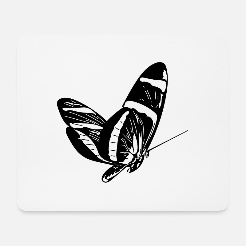 Schmetterling - Mousepad (Querformat) - Weiß