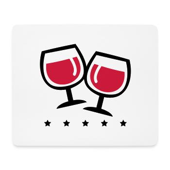 wein_symbol_pp2 - Mouse Pad (horizontal) - white - Front