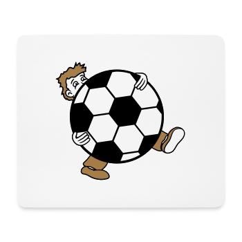 sport soccer club huge kicker goal ball ball - Mouse Pad (horizontal) - white - Front