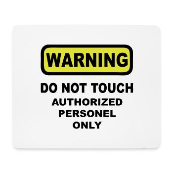 warning humor - Mouse Pad (horizontal) - white - Front
