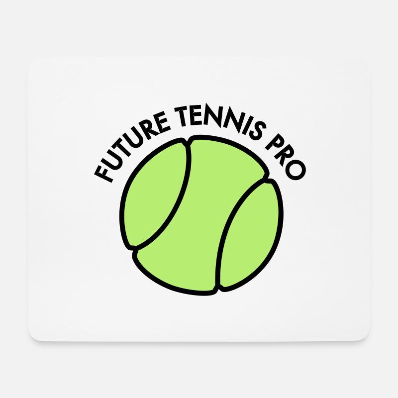 Tennis - Mousepad (Querformat) - Weiß