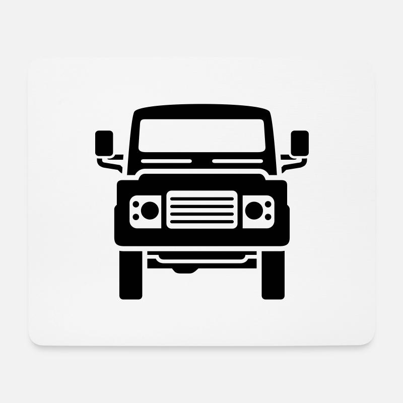 Landie Defender illustration - Autonaut.com - Mouse Pad (horizontal) - white