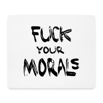 fuck your morals FEMEN - Mousepad (Querformat) - Weiß - Vorne