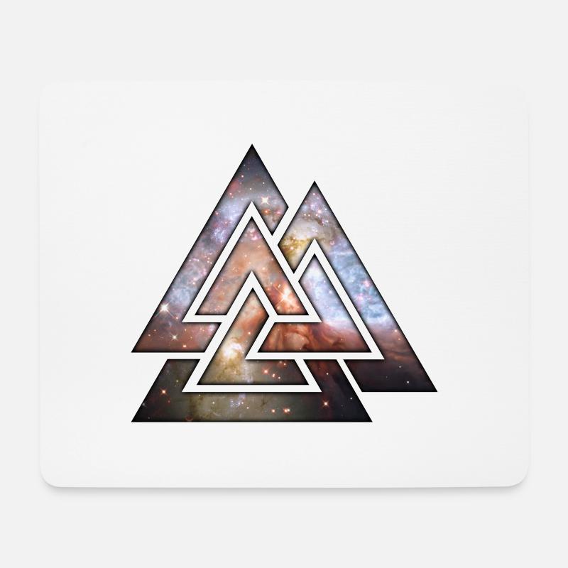 Cosmic Triangles - Mouse Pad (horizontal) - white