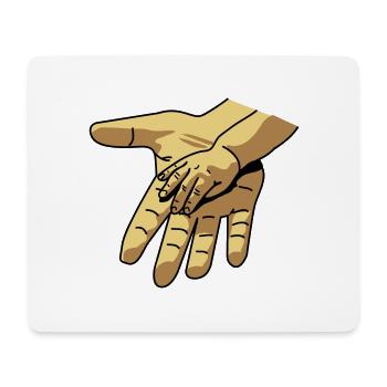 hand_in_hand - Mouse Pad (horizontal) - white - Front