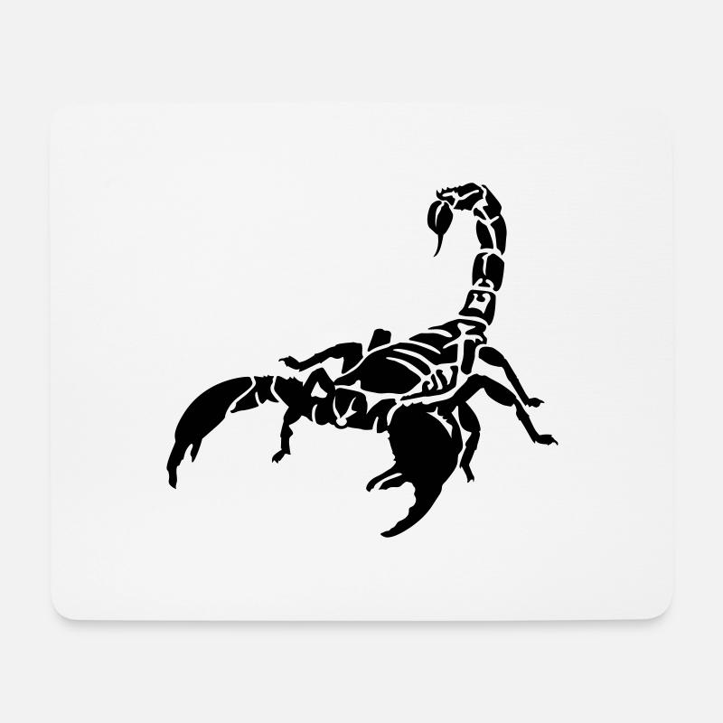 Sternzeichen Skorpion - Mousepad (Querformat) - Weiß