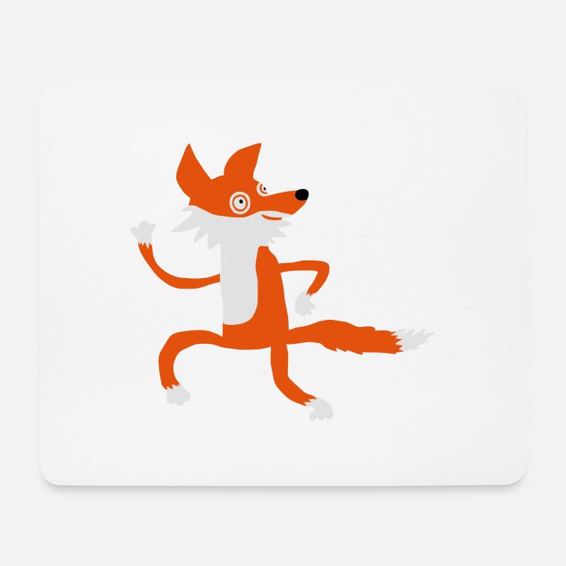 Fuchs - Mousepad (Querformat) - Weiß