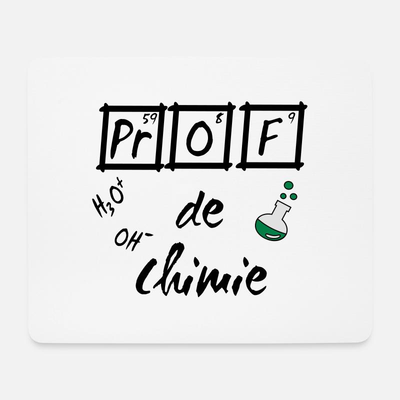 Je suis prof de chimie ballon - Mousepad (Querformat) - Weiß