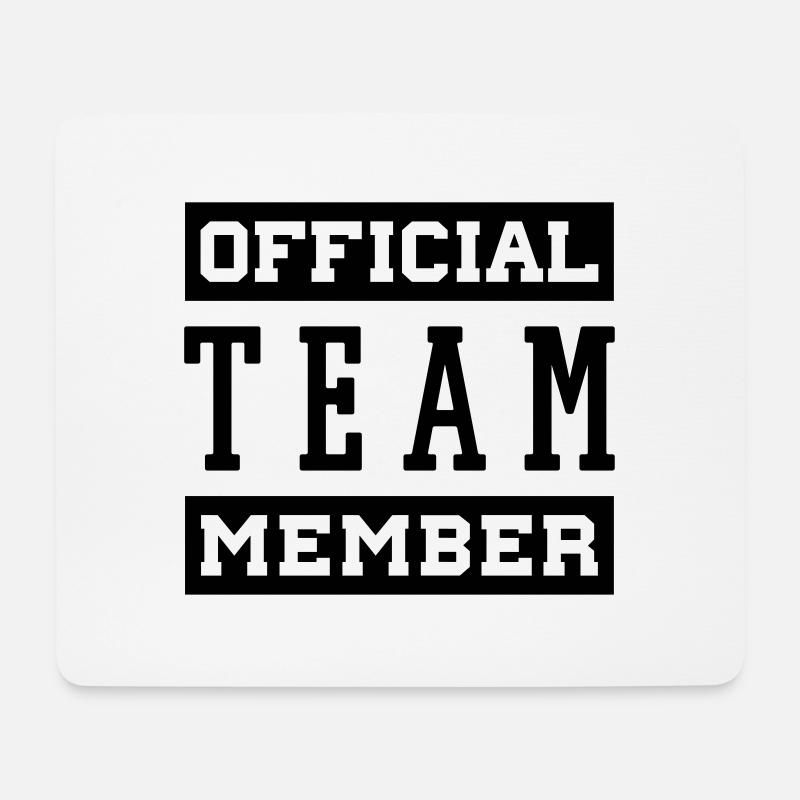 OFFICIAL TEAM MEMBER - Mousepad (Querformat) - Weiß