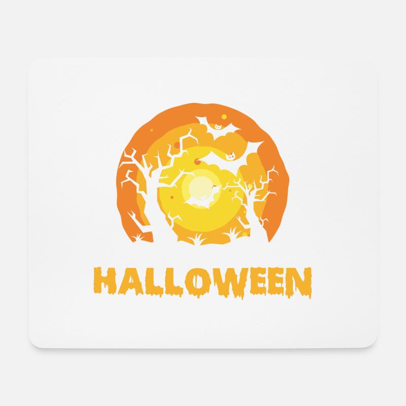 Halloween - Mousepad (Querformat) - Weiß