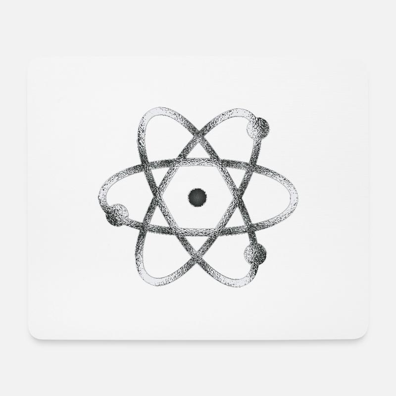 atom - Mouse Pad (horizontal) - white
