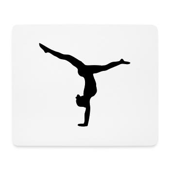 Bodenturnen Kunstturnen Gymnastic Sport Fitness - Mousepad (Querformat) - Weiß - Vorne
