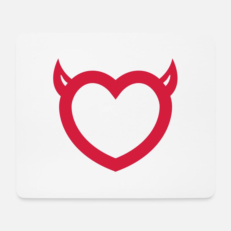 Teufel - Mousepad (Querformat) - Weiß