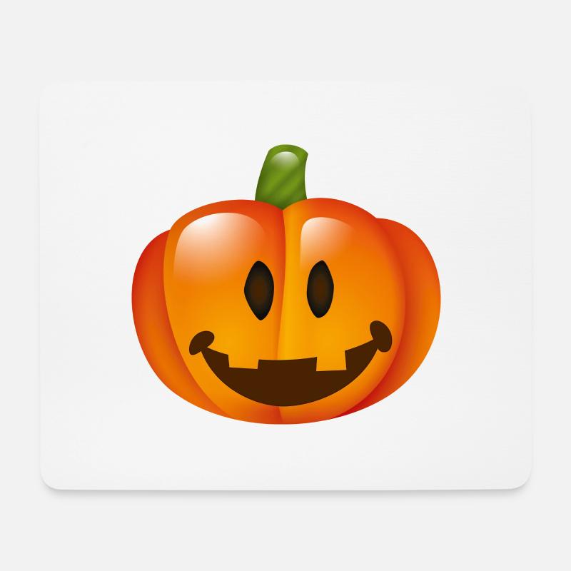 Smiley Pumpkin - Mouse Pad (horizontal) - white