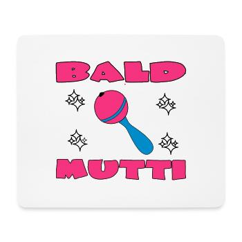 Bald mutti - Mouse Pad (horizontal) - white - Front