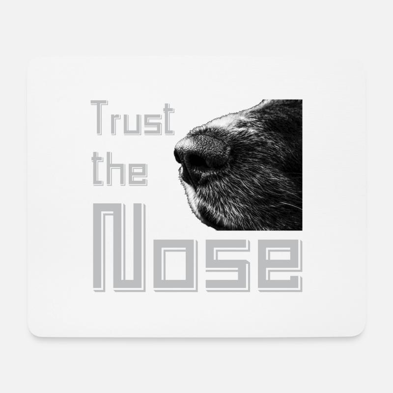 Nasenarbeit Hund Spürhund Diensthunde Geschenk - Mousepad (Querformat) - Weiß