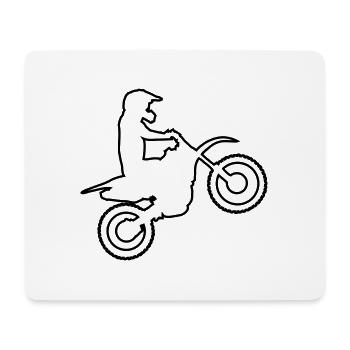 motocross - Mousepad (Querformat) - Weiß - Vorne