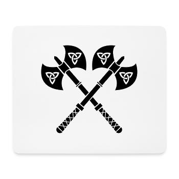 wikinger_aexte_01 - Mousepad (Querformat) - Weiß - Vorne