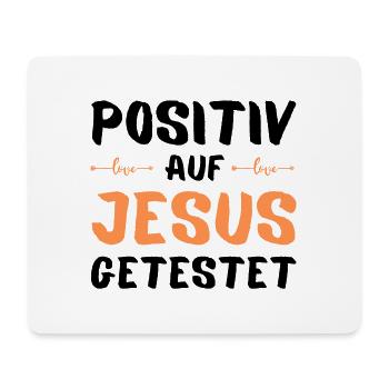 Auf Jesus getestet Gott Geschenk - Mousepad (Querformat) - Weiß - Vorne