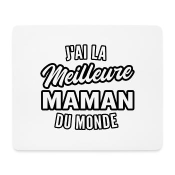 j'ai la meilleure maman du monde - Tapis de souris (format paysage) - blanc - Devant