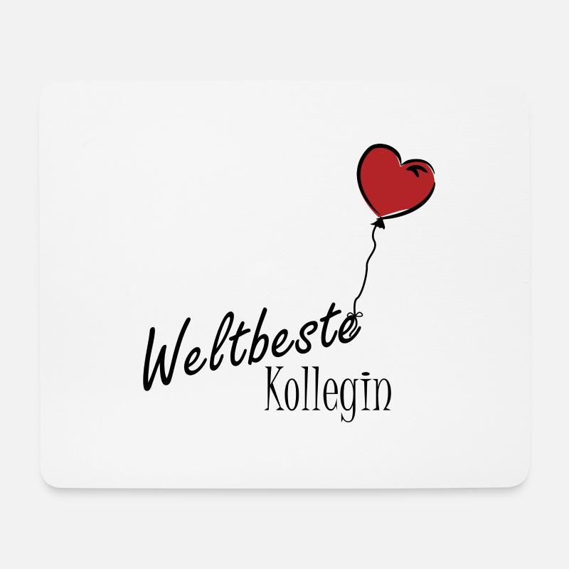 Weltbeste Kollegin - Mousepad (Querformat) - Weiß