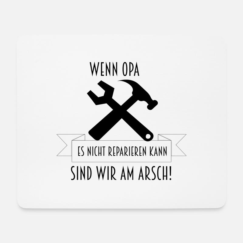 OPA - Mousepad (Querformat) - Weiß