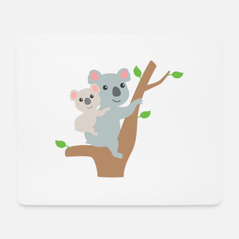 Koala Bären - Mousepad (Querformat) - Weiß