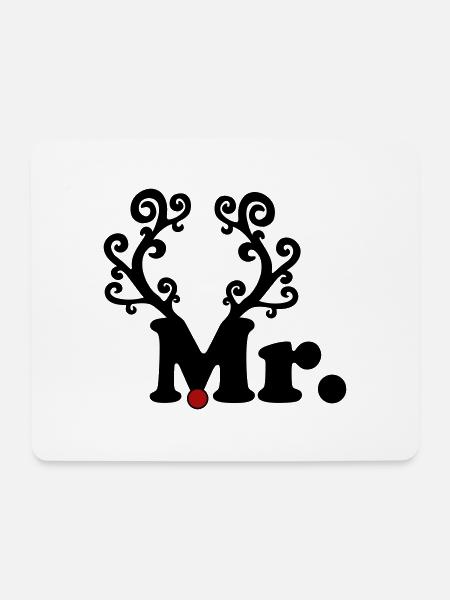 Mr Weihnachten - Mousepad (Querformat) - Weiß
