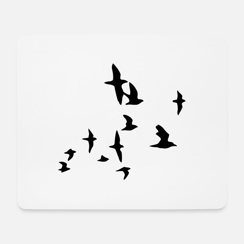 bluearc - birds - Mousepad (Querformat) - Weiß