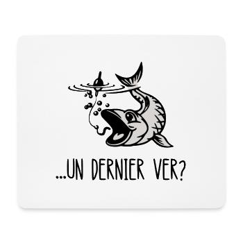 un dernier ver - Tapis de souris (format paysage) - blanc - Devant