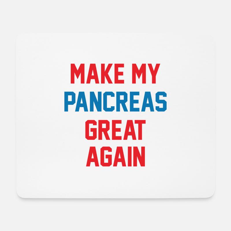 MEINE BAUCHSPEICHELDRÜSE WIEDER GROßARTIG MACHEN - Mousepad (Querformat) - Weiß