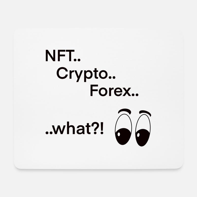 NFT Crypto Forex - Mousepad (Querformat) - Weiß