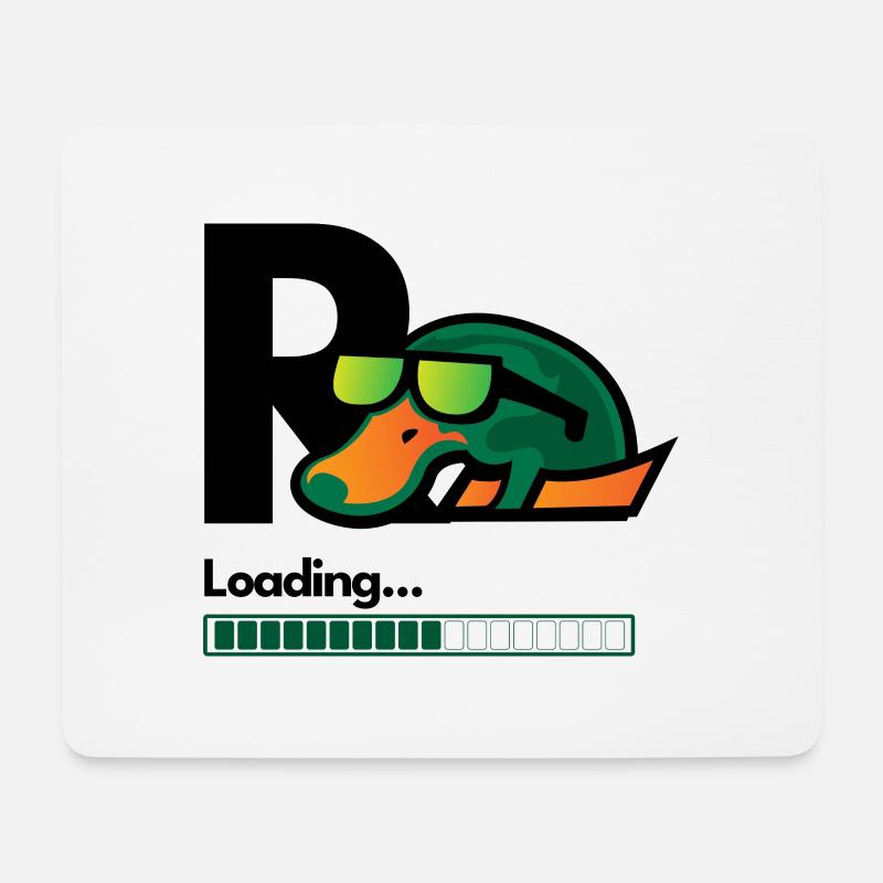 Rente Loading - Mousepad (Querformat) - Weiß