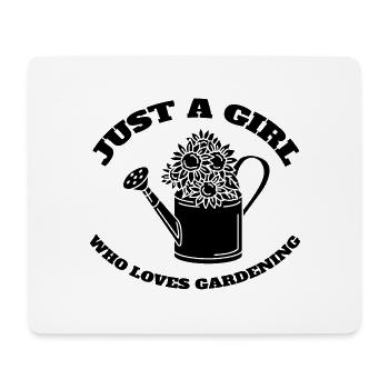 Gärtnerin Garten Mädchen Obstgarten Hobbygärtnerin - Mousepad (Querformat) - Weiß - Vorne