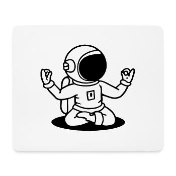 Astronaut Yoga Lustig Geschenkidee - Mousepad (Querformat) - Weiß - Vorne