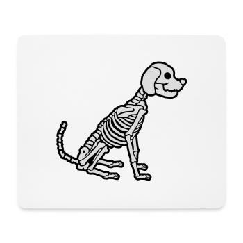 Halloween Skeleton Dog Design - Mouse Pad (horizontal) - white - Front