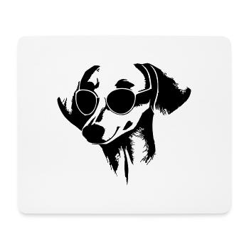 Dachshund Dog Dogs Sunglasses Cool Vector 7 - Mouse Pad (horizontal) - white - Front