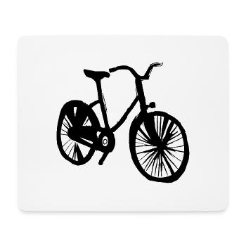 Bicycle Doodle Bicycles Cycling Vector 4 - Mouse Pad (horizontal) - white - Front