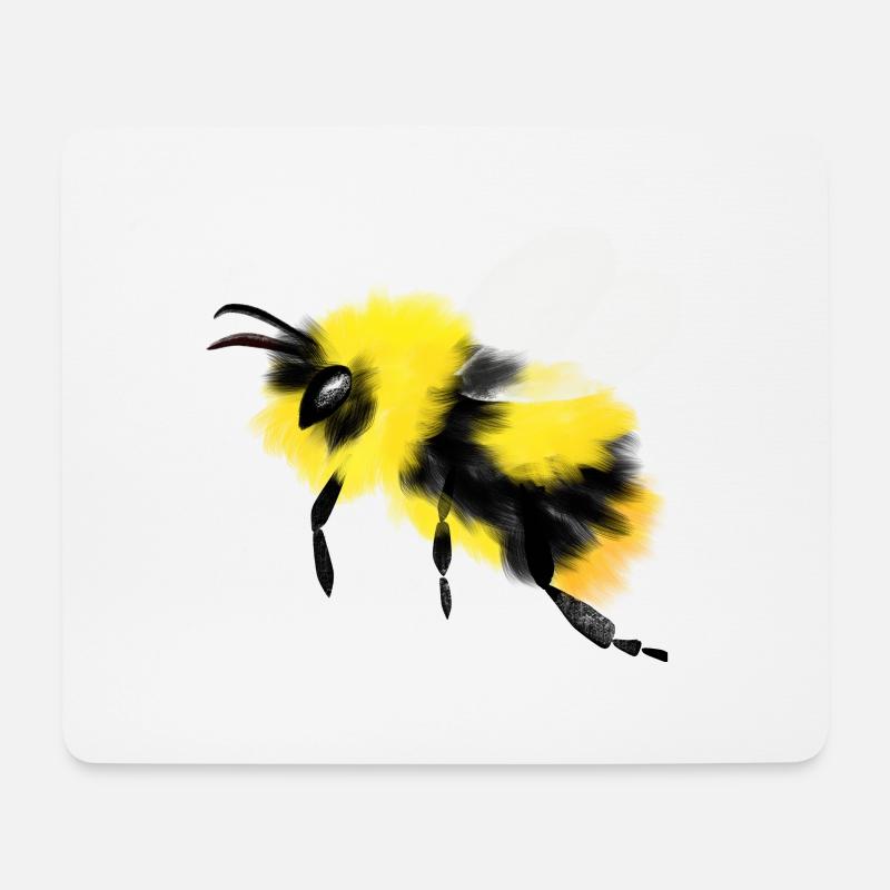 Hummelhummel - Mousepad (Querformat) - Weiß