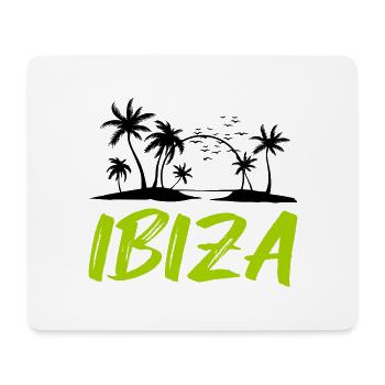 Ibiza - Tapis de souris (format paysage) - blanc - Devant