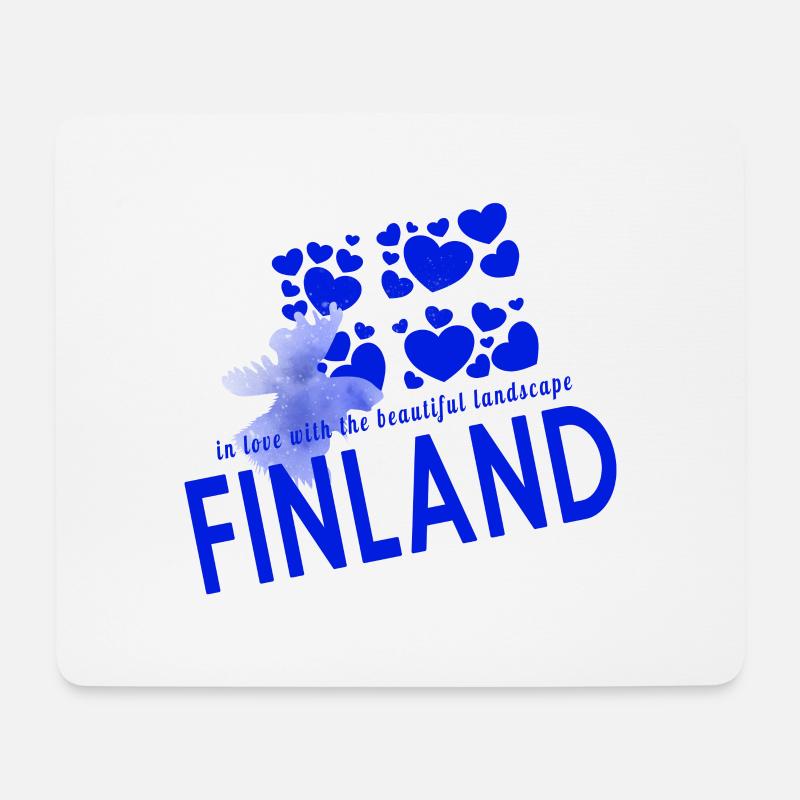 Finnland Finland - Mousepad (Querformat) - Weiß